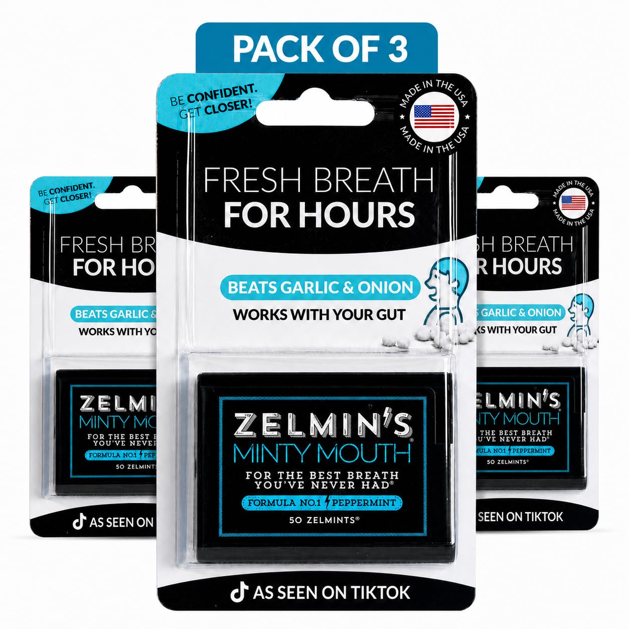 Amazon.com : Zelmin's Minty Mouth Breath Mints - Long-Lasting